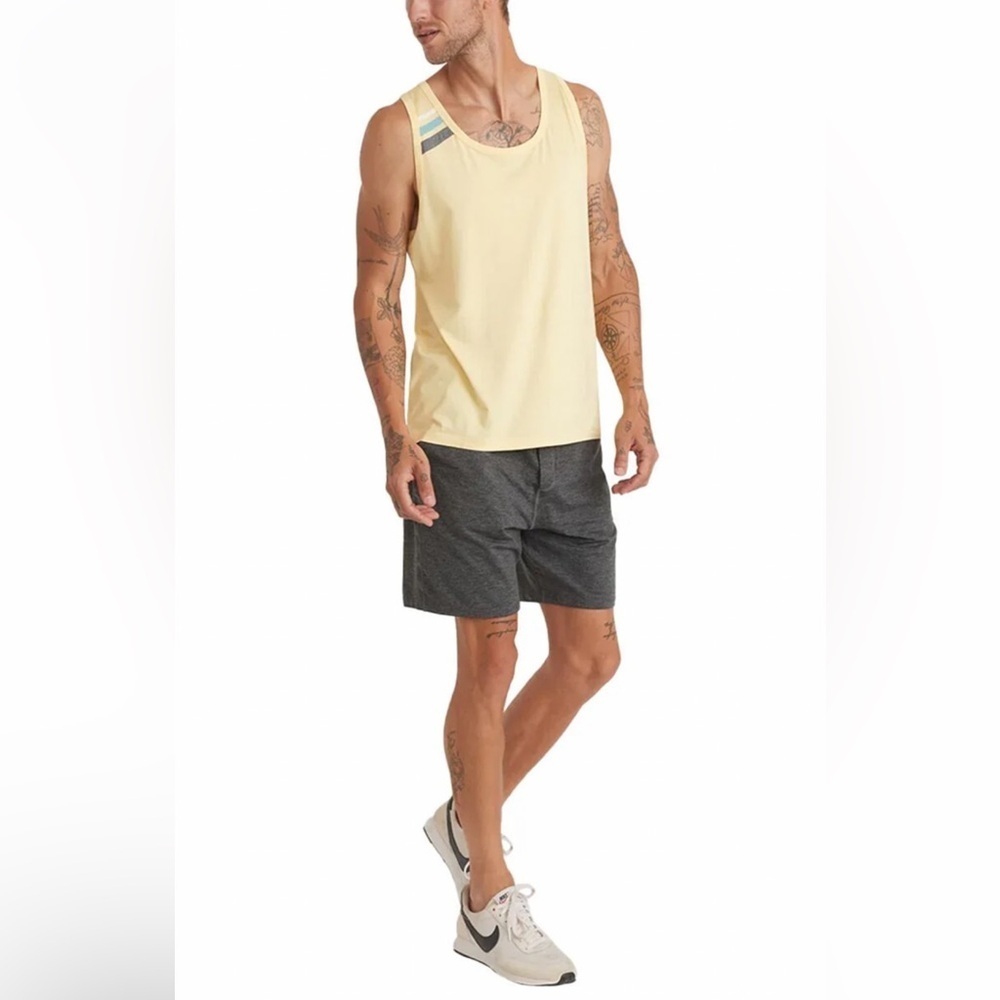 NEW Marine Layer Men’s Sport Tank Pale Banana 2XL